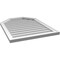Ekena Millwork Octagonal Top Surface Mount PVC Gable Vent w/ 2"W x 1-1/2"P Brickmould Frame, 26"W x 34"H GVPOT26X3402SN - alternate 4